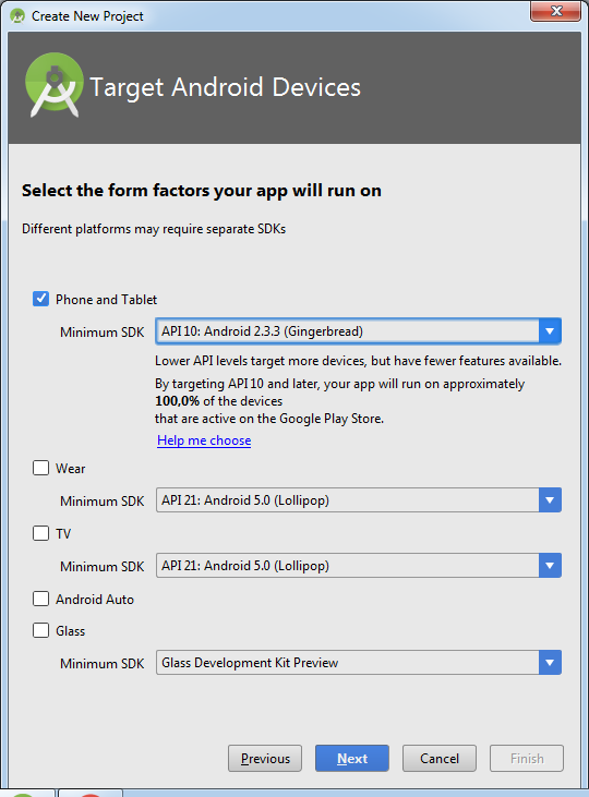 Как выбрать Android SDK